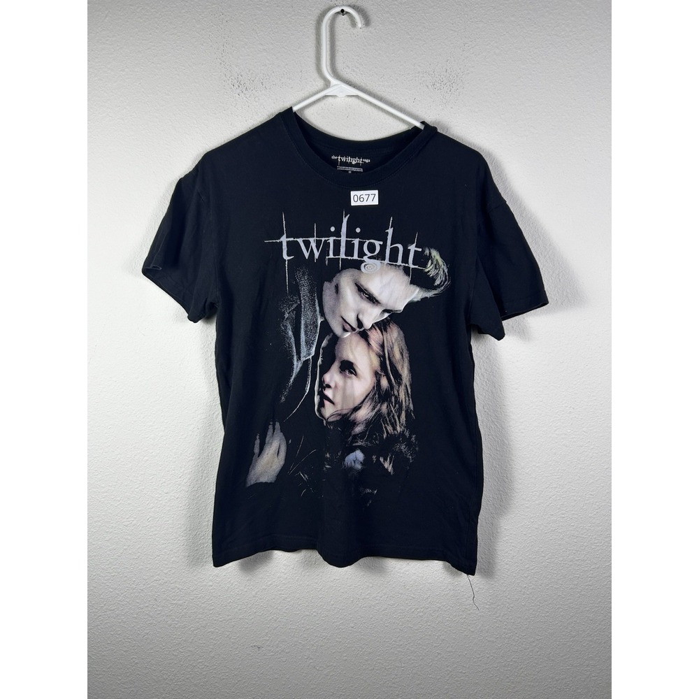 Twilight Unisex Graphic Crewneck T-shirt Black Print Size XL